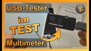 Review USBTester Multimeter zum Messen von Spannung Stromstärke usw an USBAnschlüssen [upl. by Marka254]