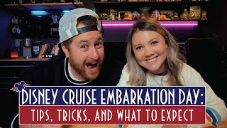 Disney Cruise Embarkation Day Tips Tricks amp What to Expect [upl. by Fennessy]