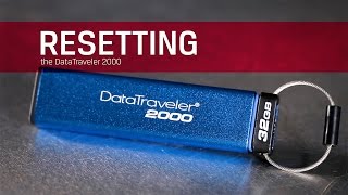 Resetting the drive  Kingston DT2000 [upl. by Cobbie783]