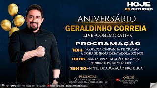 LIVE COMEMORATIVA I ANIVERSÁRIO GERALDINHO CORREIA [upl. by Ahsea]