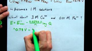 Nernst Equation  Example Concentrations [upl. by Katlaps]