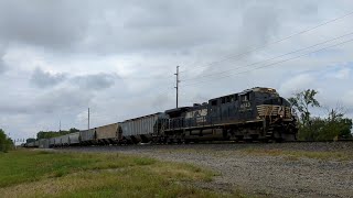 NS AC44C6Ms 4243 amp 4636 MDPU power this EB Manifest Train  Millbury  9723 [upl. by Ordnazil624]