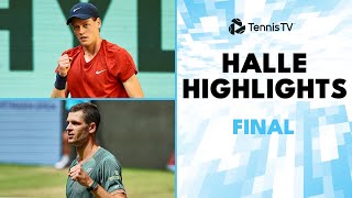 Jannik Sinner vs Hubert Hurkacz For The Title 🏆  Halle 2024 Final Highlights [upl. by Alel]