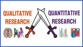 7 DIFFERENCES between QUANTITATIVE and QUALITATIVE research [upl. by Saunder556]