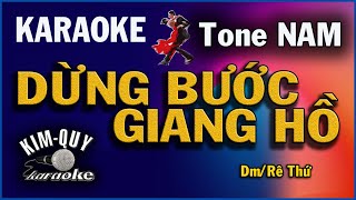 KARAOKE Dừng Bước Giang Hồ  Khieu Vũ Paso Doble  Tone NAM  DmRê Thứ [upl. by Eppes]