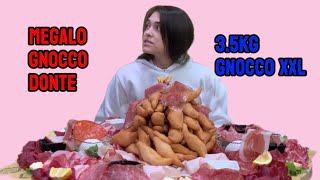 35kg GNOCCO FRITTO CON SALUMI E FORMAGGI  CHIARA VS FOOD  FOOD CHALLENGE IN LOMBARDIA [upl. by Zeta]