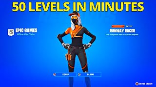 How to EASILY GET 50 Levels and UNLOCK RUNWAY RACER in Fortnite [upl. by Luedtke]