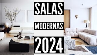 50 SALAS MODERNAS  DECORACIÓN DE INTERIORES 2024  TENDENCIAS ESTILOS Y DISEÑOS [upl. by Guthrey]