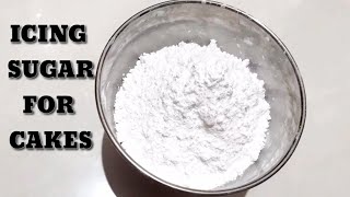 Icing Sugar in Just 1 Minute  Confectioners Sugar  Icing Sugar Recipe For Cakes [upl. by Anida764]