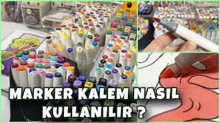 Marker kalem nasıl kullanılır Hangi defter tercih edilir  karışım nasıl yapılır [upl. by Litnahs]