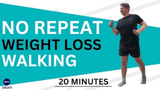 Walking Exercise For WEIGHT LOSS Over 50 Cardio And STANDING Abs NO REPEAT [upl. by Nanor]