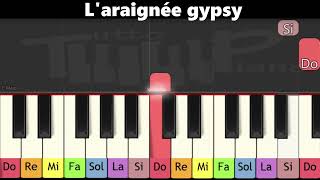 Apprendre la comptine quotL araignée gypsyquot au piano très facile pour enfants ou débutants [upl. by Hauhsoj]