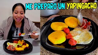 Mi esposo me preparo un YAPINGACHO delicioso 🤤  Karito la tóxica ft Ni Q’ Fuera TV [upl. by Anyale]