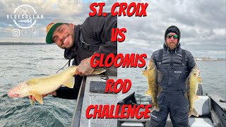 ST CROIX VS GLOOMIS ROD CHALLENGE FALL WALLEYE [upl. by Rochkind217]