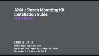 AMD Ryzen AM4 Upgrade Kit Installation  RRACCYAM4BR1 [upl. by Rego]