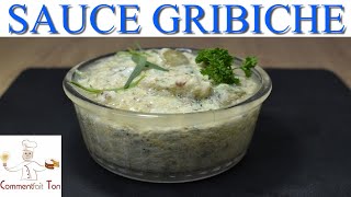 SAUCE GRIBICHE  comment faire une sauce gribiche facilement [upl. by Noiwtna748]