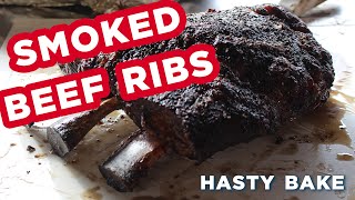 Beef Ribs  Whats Cookin Wednesday  Hasty Bake Charcoal Grills [upl. by Eonak]