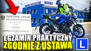 EGZAMIN PRAKTYCZNY KAT A A1 A2 AM OD STRONY ROZPORZĄDZENIA  PRZEPISY A ZADANIA EGZAMINACYJNE WORD [upl. by Albertson]