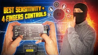 Best Sensitivity  4 Fingers Controls In 34 Update 🔥  أفضل حساسية  إعدادات ٤ اصابع 🥷 [upl. by Rodge]