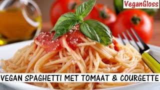 VEGAN SPAGHETTI RECEPT GLUTENVRIJ [upl. by Nnairrehs798]