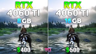 RTX 4060 Ti 8GB vs RTX 4060 Ti 16GB  Test in 10 Games [upl. by Avilla]