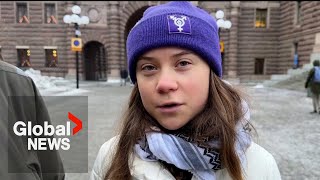 Greta Thunberg criticizes COP28 climate deal as quotstab in the back” [upl. by Sirmons]