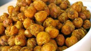 Indian Spiced Roasted Chickpeas Recipe  Quick Easy Delicious [upl. by Suki604]