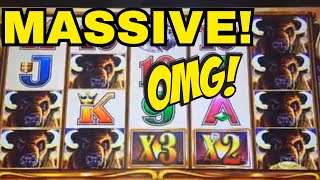 🤑 OMG JUST MASSIVE BIGGEST JACKPOT OF MY LIFE ON BUFFALO GOLD REVOLUTION [upl. by Moffitt]