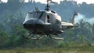 RNZAF Huey Landing to Same HLS TimorLeste for Electoral Operations [upl. by Blinni101]