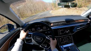 2024 Audi A8 L  POV Test Drive [upl. by Adnovahs]