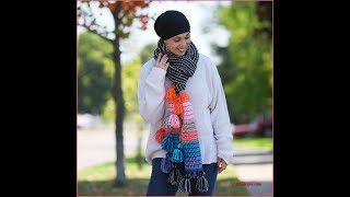 Crochet Tutorial Boho Tassel Scarf [upl. by Carder686]