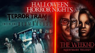 The Weeknd Returns to Horror Nights in Hollywood and we Enter the Blumhouse Terror Tram [upl. by Thema757]