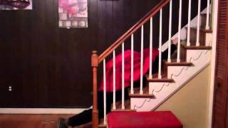 Old Lady Falls Down Stairs for 4 MINUTES [upl. by Suoiluj]