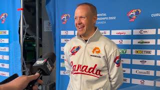 Media Scrum  Mens Gold Medal  Pan Continental Curling Championships 2022 [upl. by Reviere]