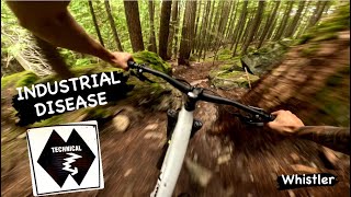 INDUSTRIAL DISEASE  Double Black Trail  Whistler [upl. by Lesoj]