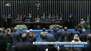 Novos senadores assumem mandatos nesta quartafeira [upl. by Akim]