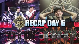 EIGHT TEAMS ADVANCING TO THE KNOCKOUT STAGES  DAY 6 RECAP OF GROUP STAGE M5 [upl. by Hein]