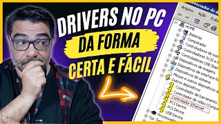 COMO INSTALAR OS DRIVERS NO PC DA FORMA CERTA RÁPIDA E FÁCIL [upl. by Alejoa]