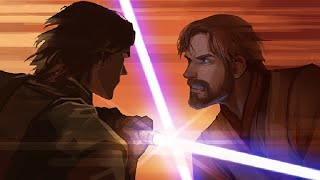 Anakin vs ObiWan Epic Japanese dub [upl. by Nnylg658]