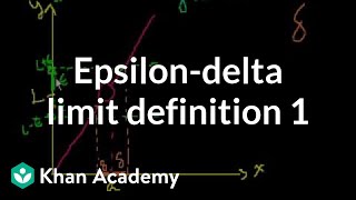 Epsilondelta limit definition 1  Limits  Differential Calculus  Khan Academy [upl. by Ennoid]