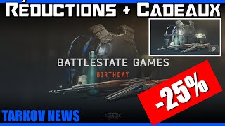 Récupérez votre CADEAU  Soldes Anniversaire BSG  NEWS Tarkov Fr [upl. by Dnomaj209]