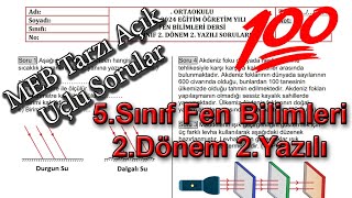 5sınıf Fen Bilimleri 2Dönem 2Yazılı 2024 [upl. by Eibbob]