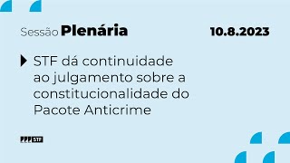 Pleno  Ministro Cristiano Zanin vota pela validade do juiz das garantias  10823 [upl. by Milli26]