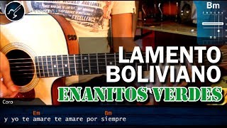 Cómo tocar quotLamento Bolivianoquot de Enanitos Verdes en Guitarra Acústica COMPLETO HD  christianvib [upl. by Ariik]