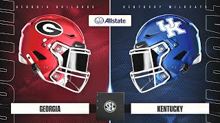 NCAA College Football 25  Georgia Bulldogs Vs Kentucky Wildcats PS5 Week 3 Quick Presentation [upl. by Alih]