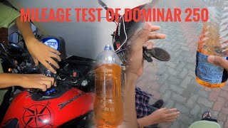 DOMINAR 250 MILEAGE TEST ❓ MILEAGE TEST❓IS DOMINAR 400 GIVES MORE MILEAGE THAN DOMINAR 250 [upl. by Orbadiah464]