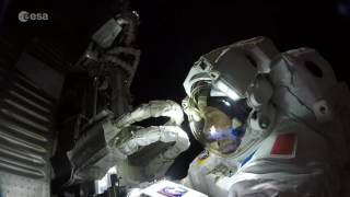 Station spacewalk GoPro footage hyperlapse [upl. by Shandy]