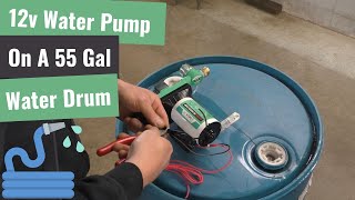 12v Pump On Portable Water Barrel [upl. by Ssidnak]