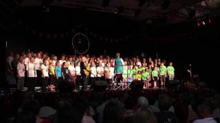 Lingmarra Calling all people  Arts Yackandandah Community Choir at YFF17 [upl. by Laertnom]