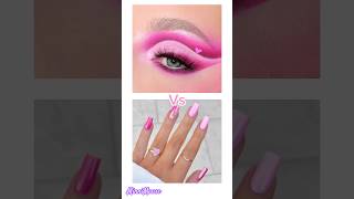 Lisa or Lena Makeup vs nails 💅  Barbi makeup 💄makeup viralshort barbie nailart beautiful [upl. by Eniamzaj961]